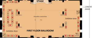 Table layout first floor ballroom