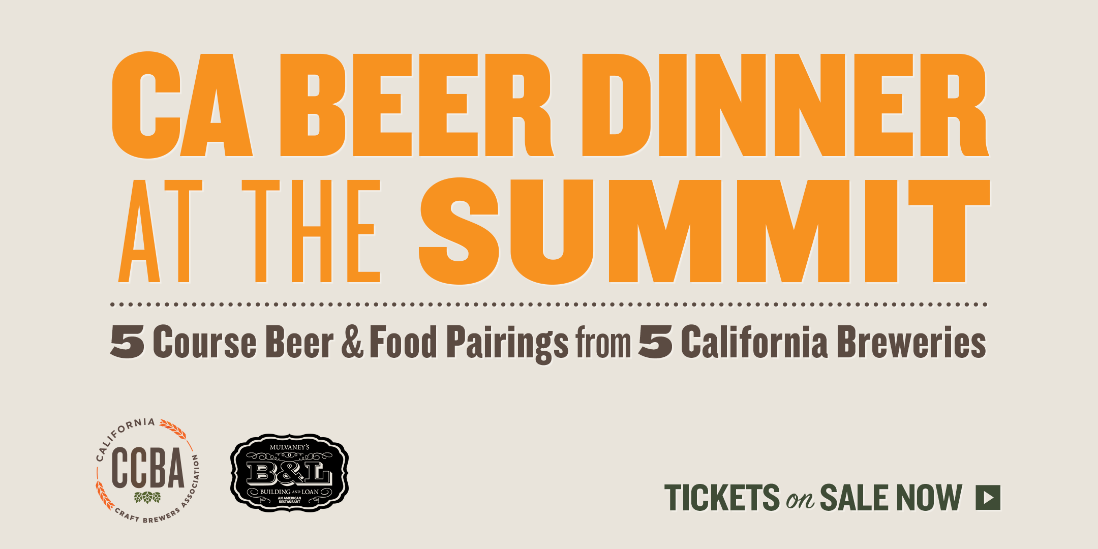 Summit Craft Beer Dinner: Beer Pairings Announced