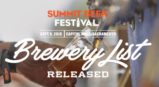 Brewery List Released for the California Craft Beer Summit Beer Festival!